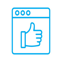 Obraz premium Thumbs Up Web Icon