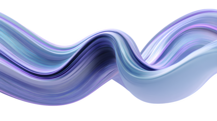 Elegant flowing abstract wave of pastel colors on white background