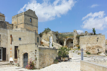 The Old town of Matera, Italy