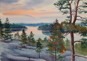 view from the top of the mountain