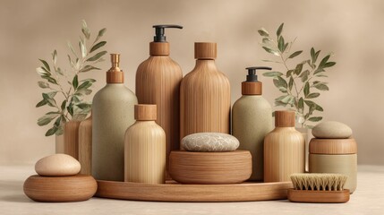 Spa product set for skincare and hygiene 