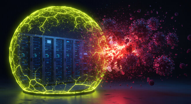 Protecting Data A Visual Depiction of Cybersecurity Safeguards Against Digital Threats