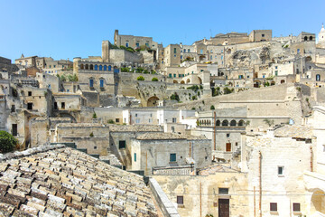 Naklejka premium The Old town of Matera, Italy