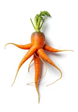 Naklejki Strange carrot, unusual shape