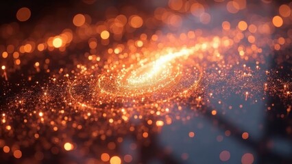 Obraz premium Orange Light Star Art Texture