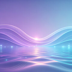 Fototapeta premium abstract blue background with waves