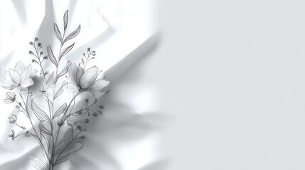 Abstract Graphic Design With White Background And Black Patterns