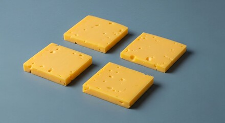 Four slices of cheese