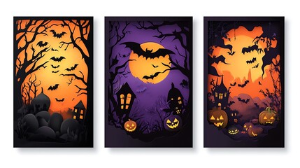 Halloween paper cut scenes (10)