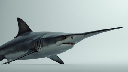 Fototapeta premium Silhouette Sailfish Art Illustration