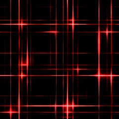 Obraz premium Vibrant and futuristic seamless pattern featuring an abstract geometric design composed of glowing neon red lines