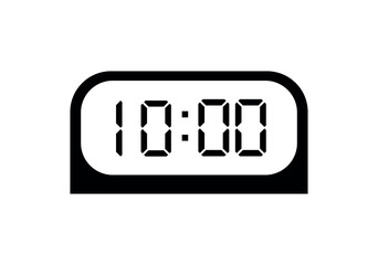 digital clock icon	