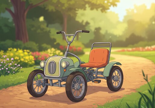 Leisure Park Transport Illustration