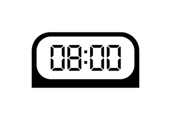 digital clock icon	