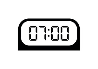 digital clock icon	