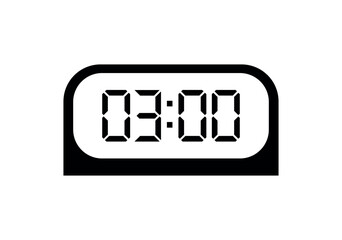 digital clock icon	