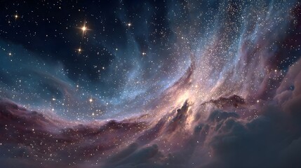 Night sky with stars