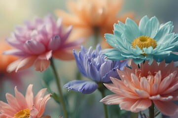 Abstract flower pastel blur for background, soft and blur concept