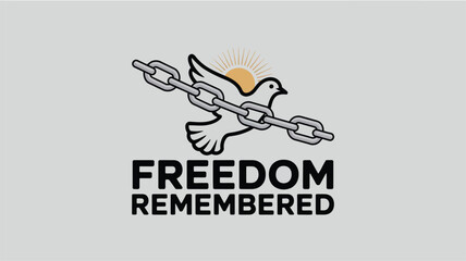 Obraz premium Broken Chains Eagle Sunrise Hope