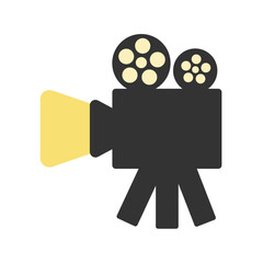 映画　映写機　イラスト