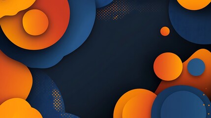 Abstract circles layered design