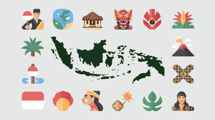 Indonesia Culture Heritage Map Tradition Tourism Landmarks