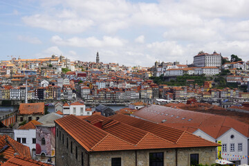 The view of the old town and the bridge Luis I in Porto, Portugal