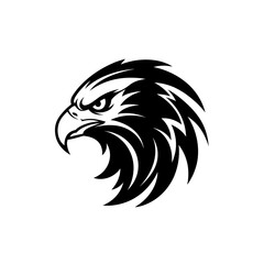 Eagle Head Vector, Strong Majestic Bird Logo Illustration