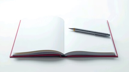 minimalist open notepad
