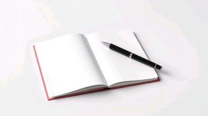 Naklejka premium minimalist open notepad