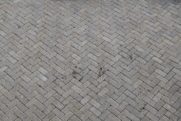 Top view paving blok pattern