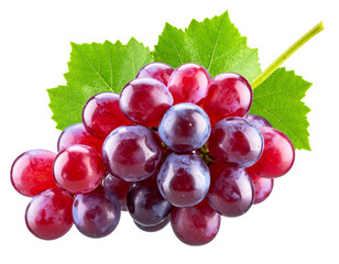 Fototapeta premium red grapes isolated on white