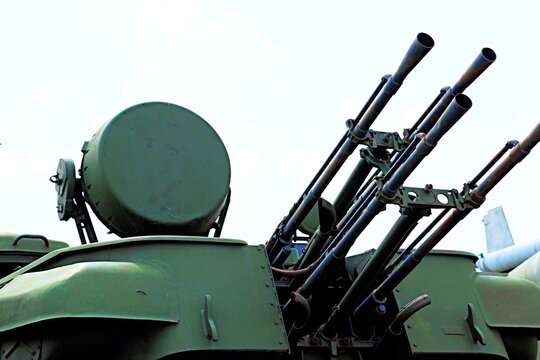 Quadruple automatic cannon of the Soviet automatic anti-aircraft self-propelled gun Shilk