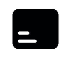 Illustration showing a black bank card on a white background