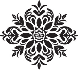Ornamental Mandala Floral Elements