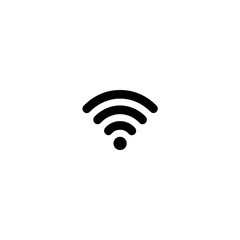A clean, simple, and stylish Wi-Fi icon.