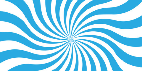 Vector sunray stripe background. Light sunburst glowing background. Sunburst pattern summer social banner. vector illustration pattern beam rays. Spiral radial striped backdrop design.