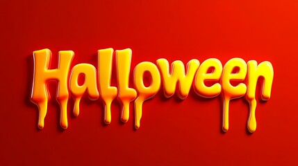 Halloween text dripping in orange (1)