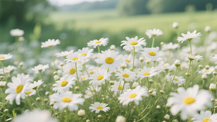 Fototapeta premium field of daisies