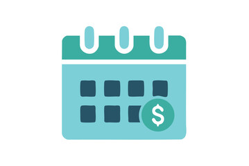 Calendar with dollar sign icon representing financial planning and budgeting