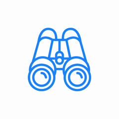 adventure view binoculars icon sign vector