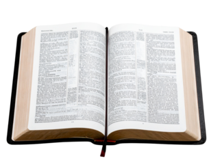Open Holy Bible Showing Text and Ribbon Bookmark, isolated on transpat background”.jpg