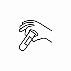 rapid test swab icon sign vector