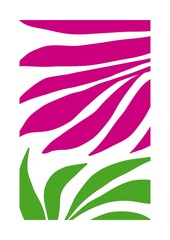 Wall decoration that combines the beauty of plant patterns with an artistic touch. This work is designed to bring a natural feel and at the same time beautify the walls of the house.	