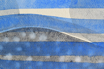blue and white striped background BLUE-GREY ABSTRACT ART NO.5