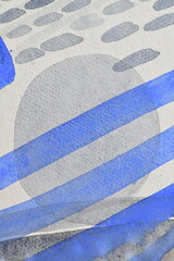 blue and white striped background BLUE-GREY ABSTRACT ART NO.4