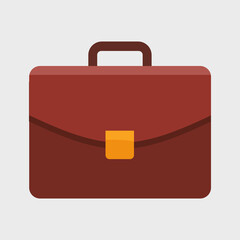 Elegant Brown Briefcase with Golden Clasp for Business and Professional Use