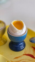 boiled egg on a plate