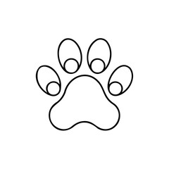 Vector Illustration Of Cat Paw Icon 