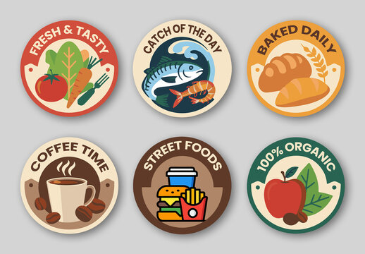 Food Badge Design Layout